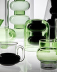 Bump Tall Glasses Green (Set of 2)