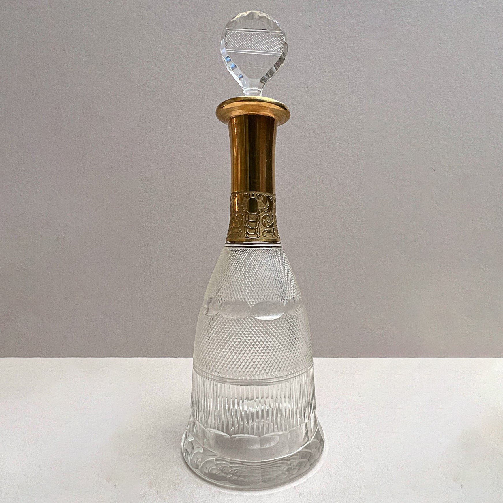 ブランデー  Decanter 12年 750ml 43度 【新品未開栓品】 12411K61 Bohemian cut crystal ship decanter 750 ml by Moser