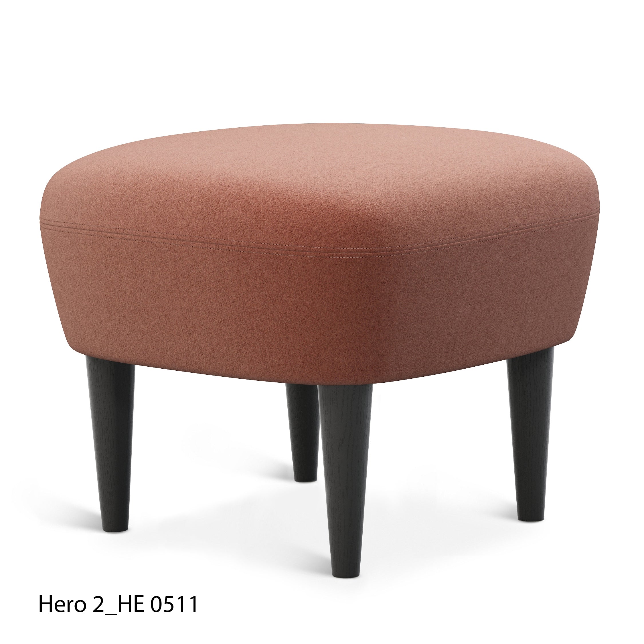 Wingback Ottoman